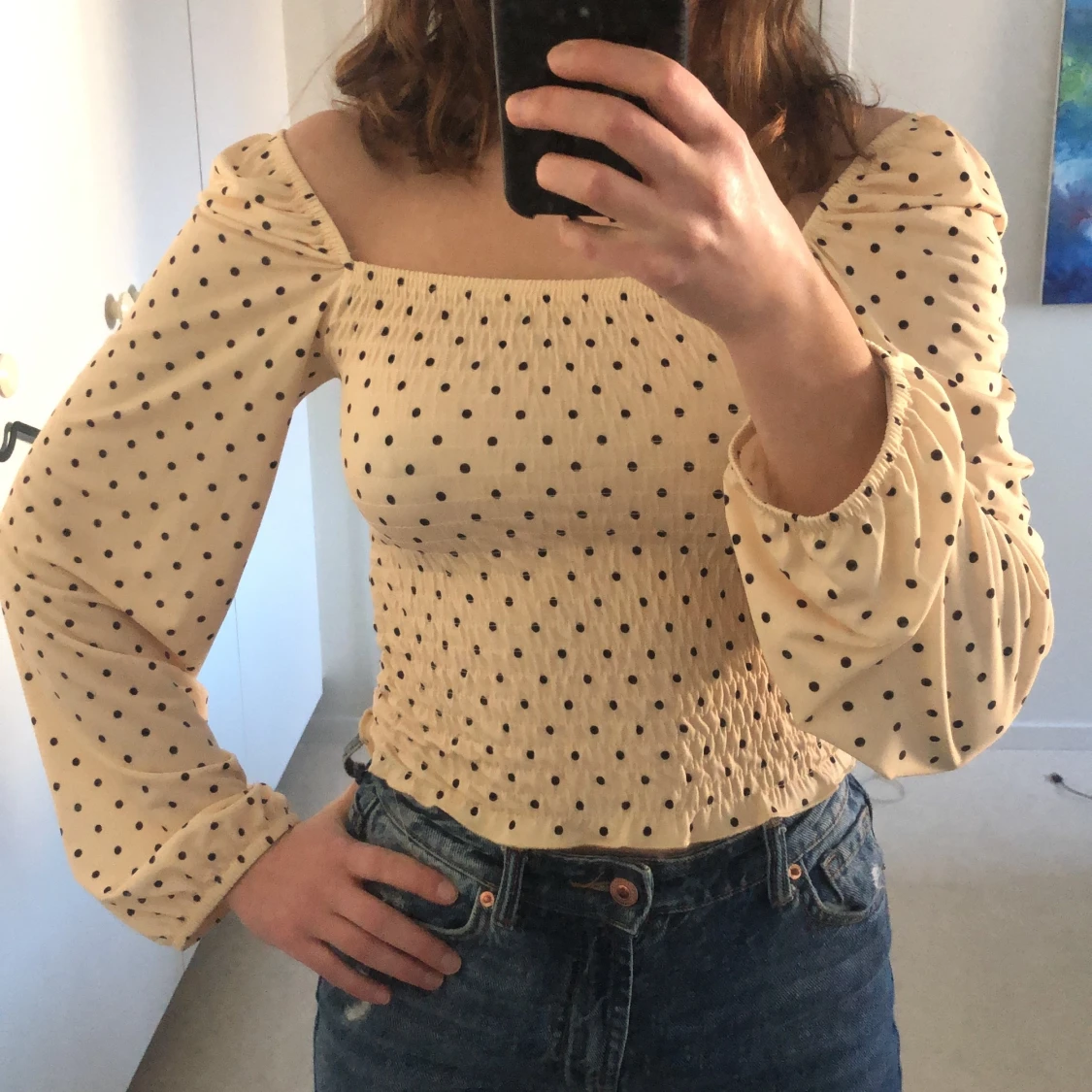 Gul topp Gina Tricot