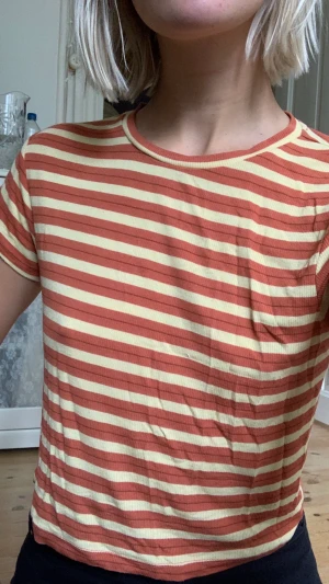 T-shirt weekday - Cool randig t-shirt från weekday. Något croppad. Exakt fraktkostnad kollar jag upp vid intresse:)