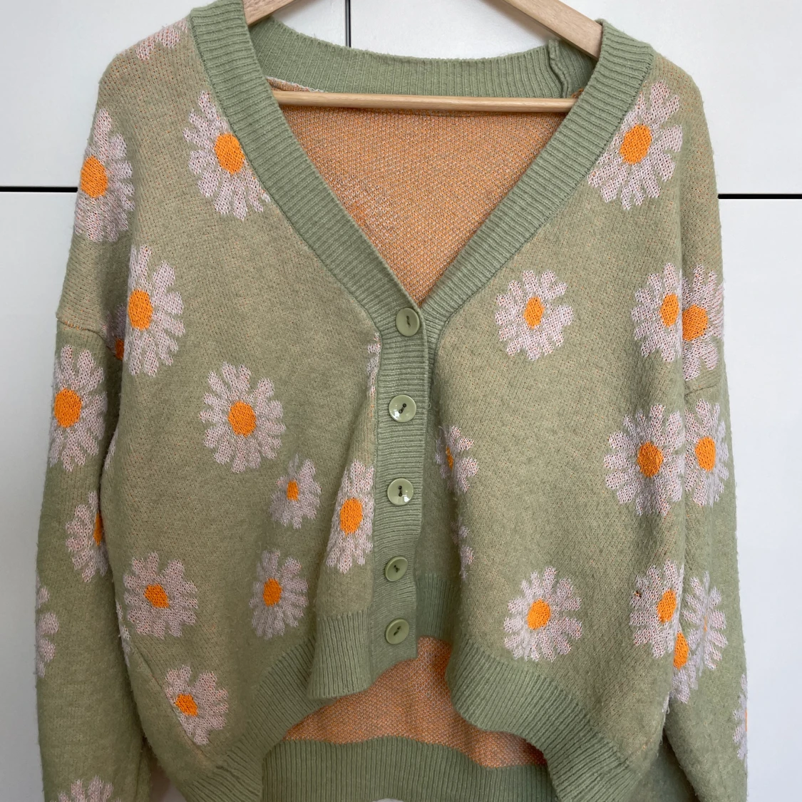 blommig grön kofta🌱🌿☘️ - 90