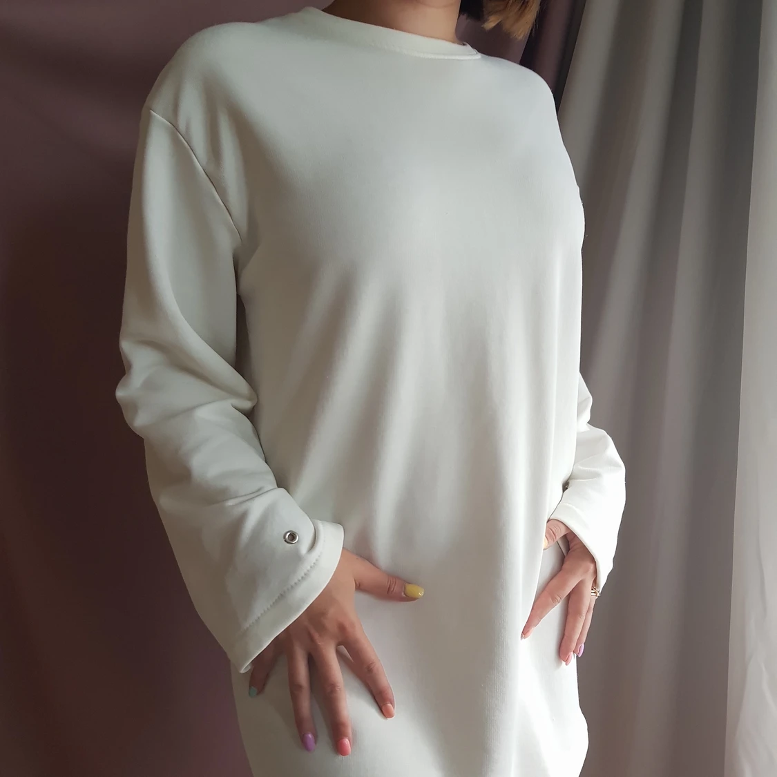 Classy vit klänning