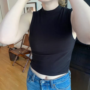 Linne/topp med polokrage - Svart topp med polokrage. Knappt använd. 