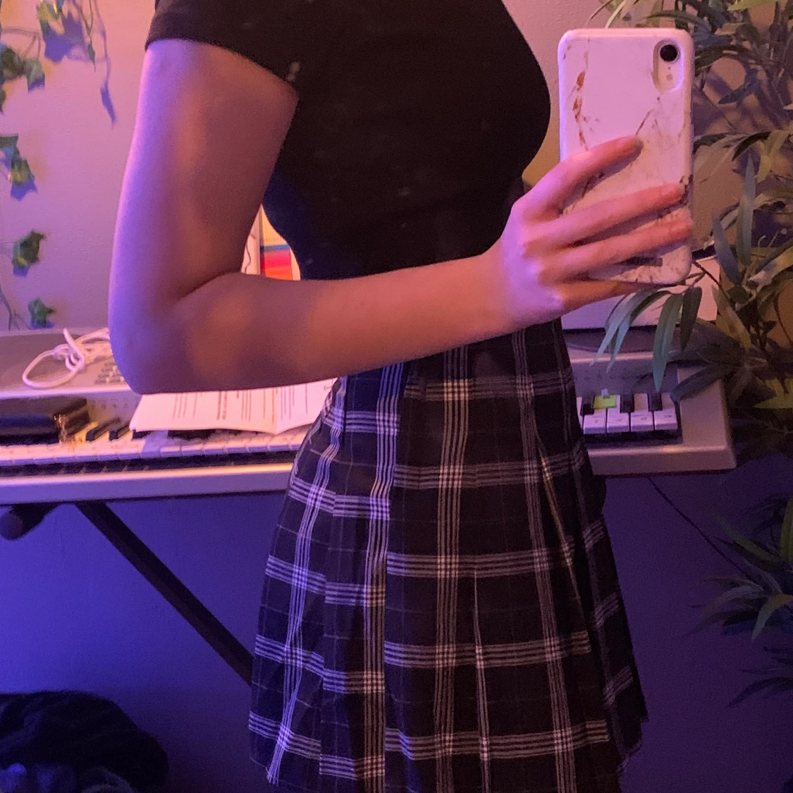 Rutig kjol från hm  - 91