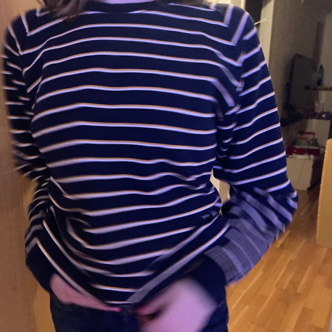 Randig sweatshirt  - 91