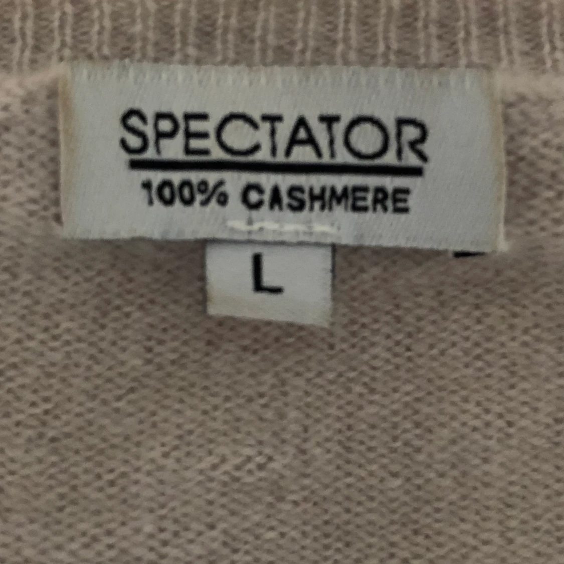 Kashmir ljusbeige tröja   - 91