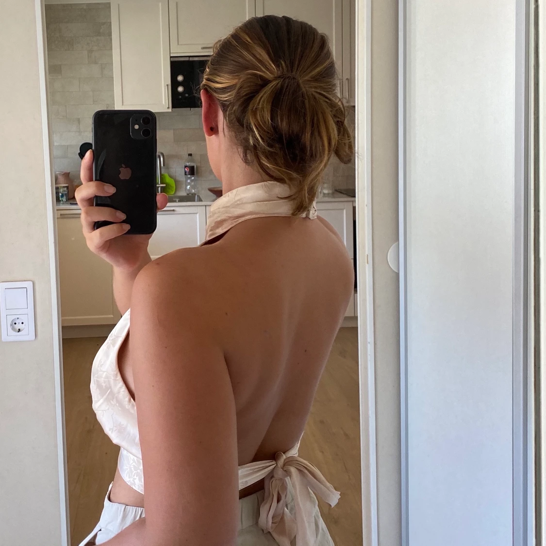 Siden blus i strl M - 90