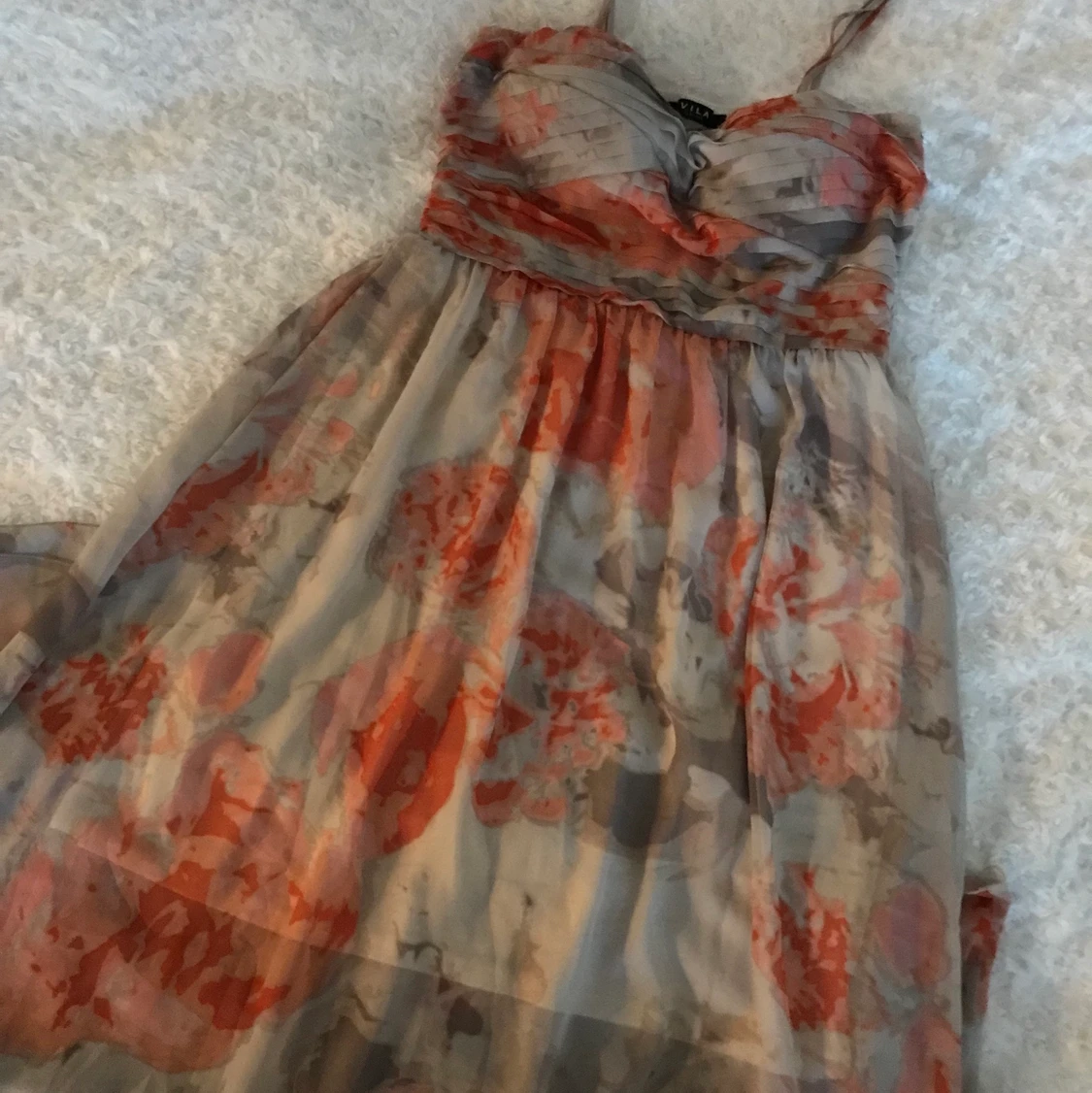 Blommig maxi klänning storlek M - 91