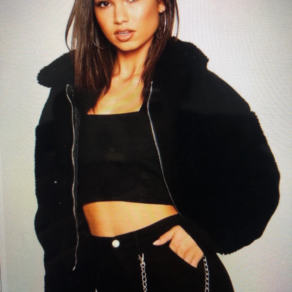 Oanvänd teddybear jacka  - 90