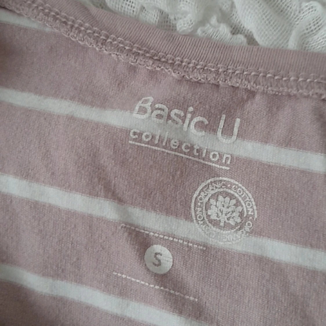 Rosa randig tröja - 90