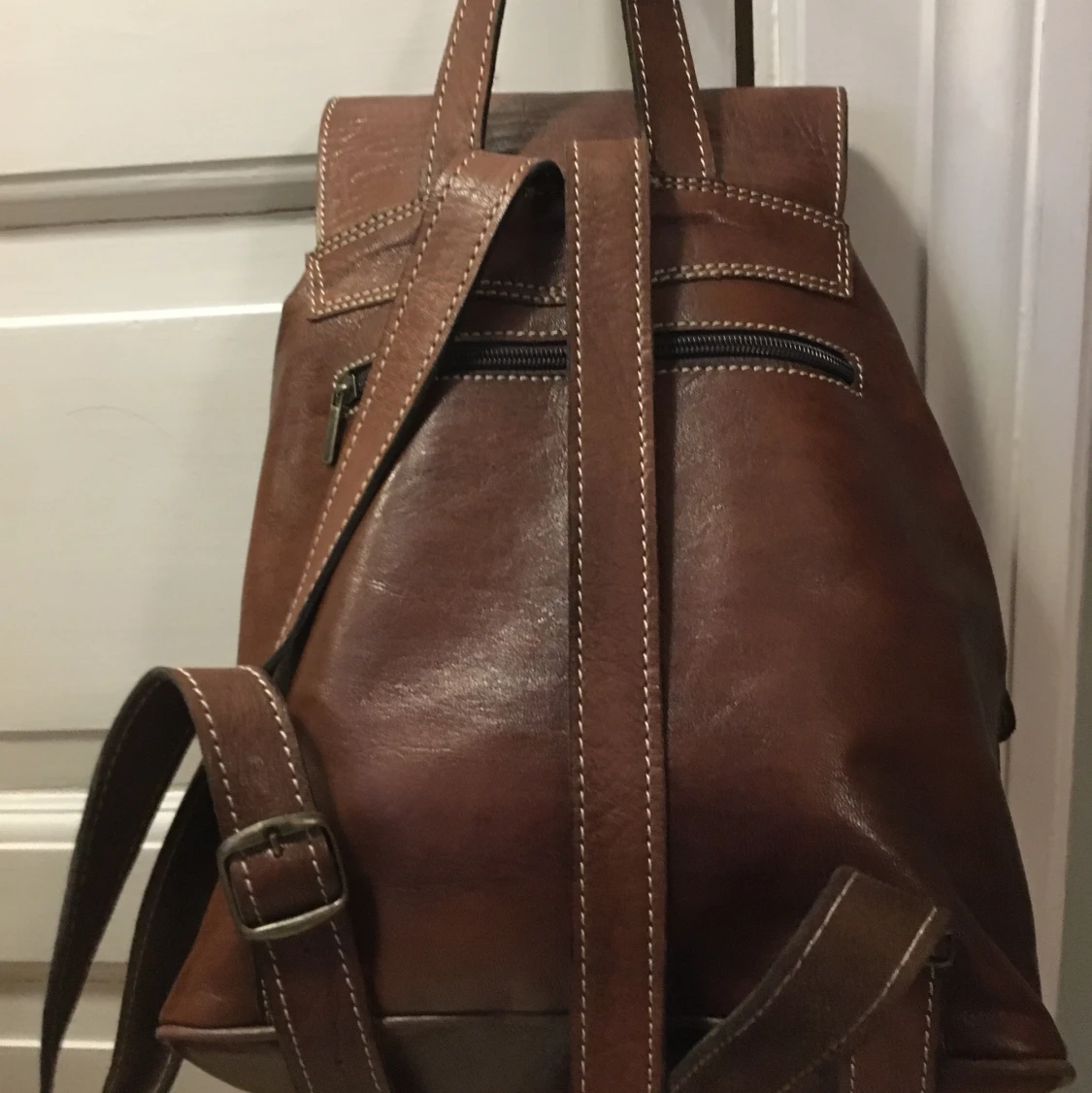 Ryggsäck i skinn - 91