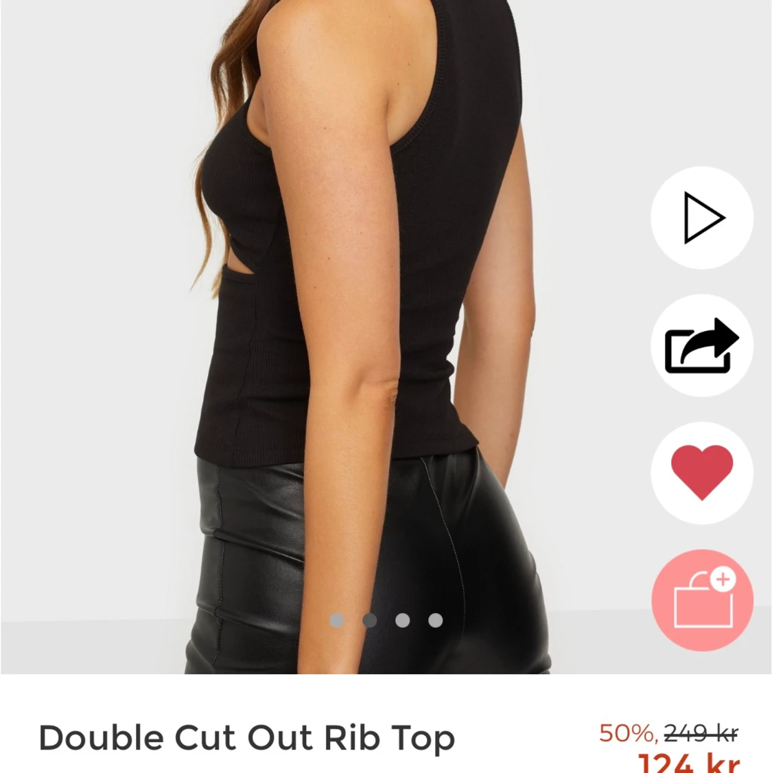 Svart linne från Nelly - 90