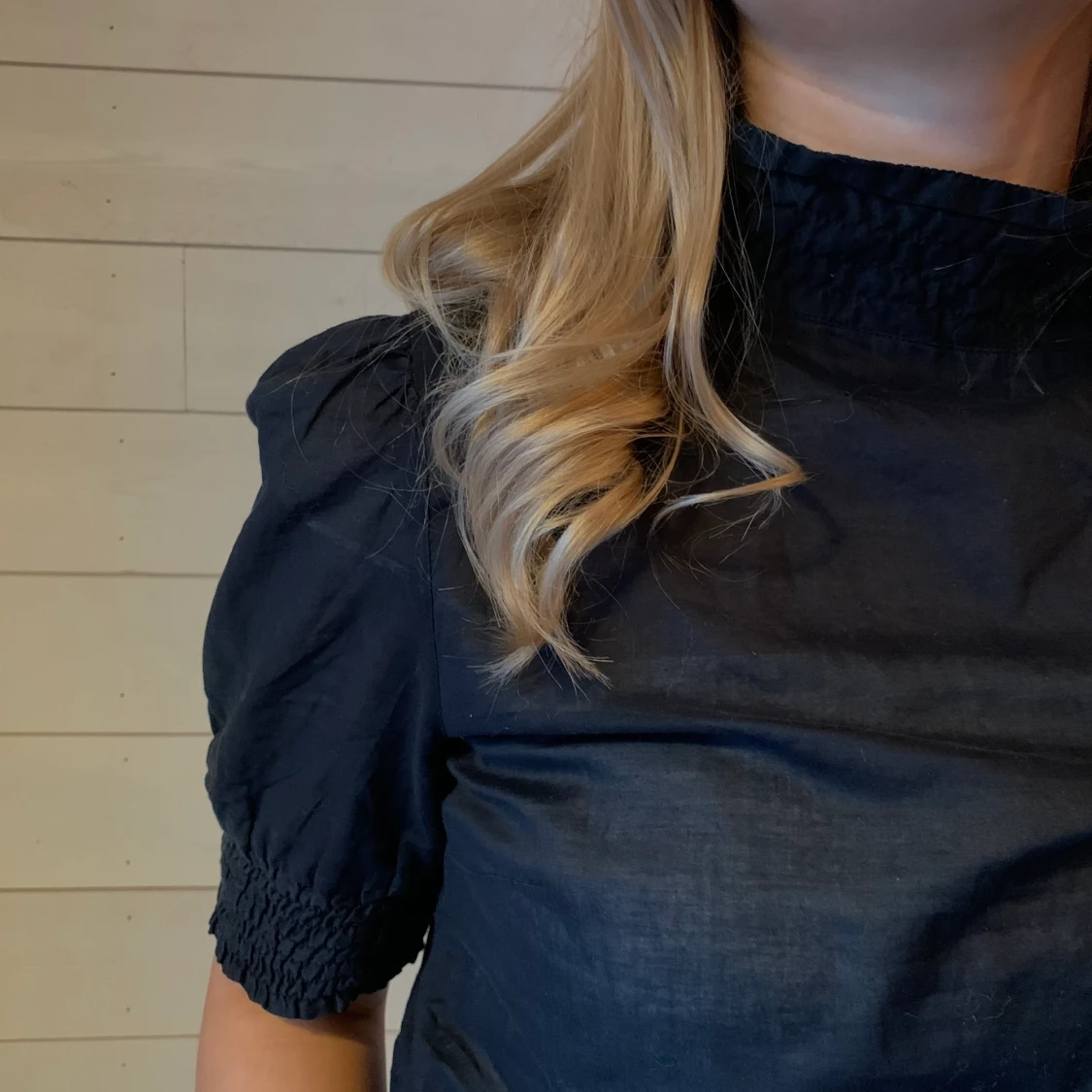 T-shirt blus med resår - 90