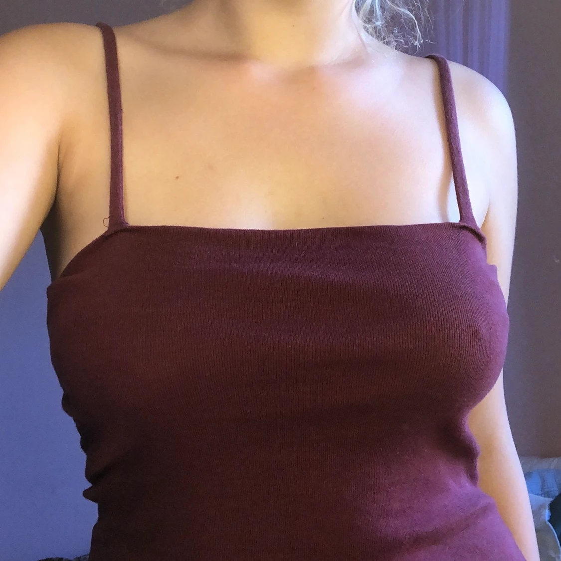 Vinröd tajt klänning - 90