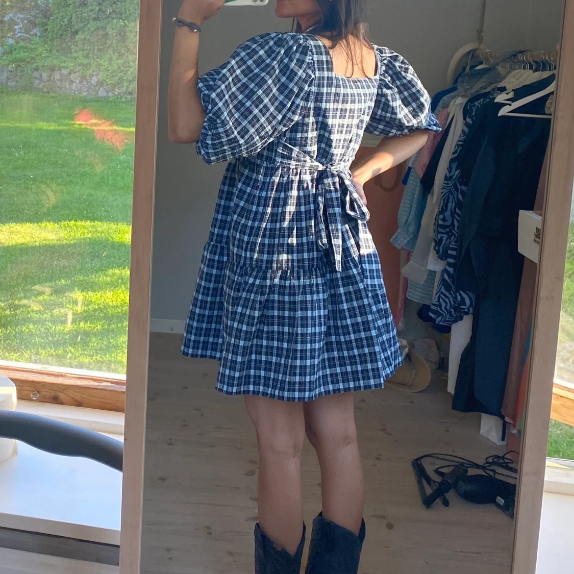 Rutig sommarklänning!  - 90