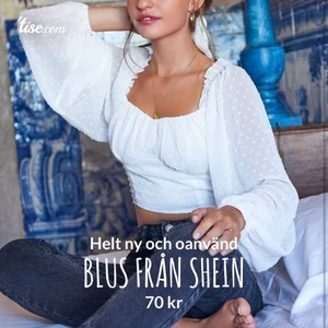 Blus från SHEIN  - Helt ny och oanvänd, tyvärr för tight för mig med bredare axlar 💗 Perfekt nu till sommaren ☀️🌷