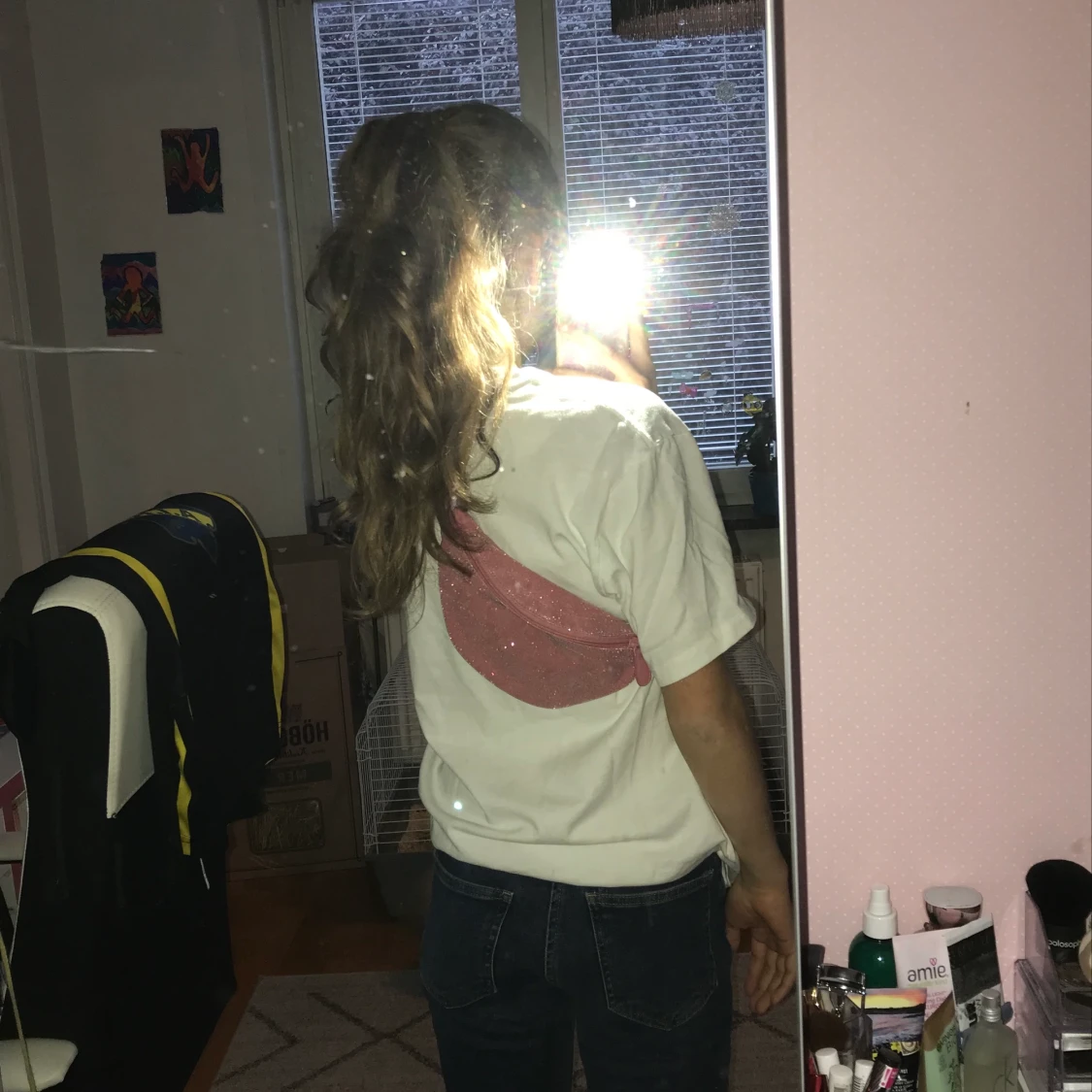 Rosa midjeväska  - 90