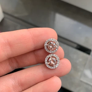 örhängen  - örhängen från lily and rose, i silver och roseguld färg. knappt andvända 