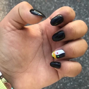 Ranboo nails for 60 kr  - This is some realy cool costomed ranboo nails work well if ur nails arnt to big or too small