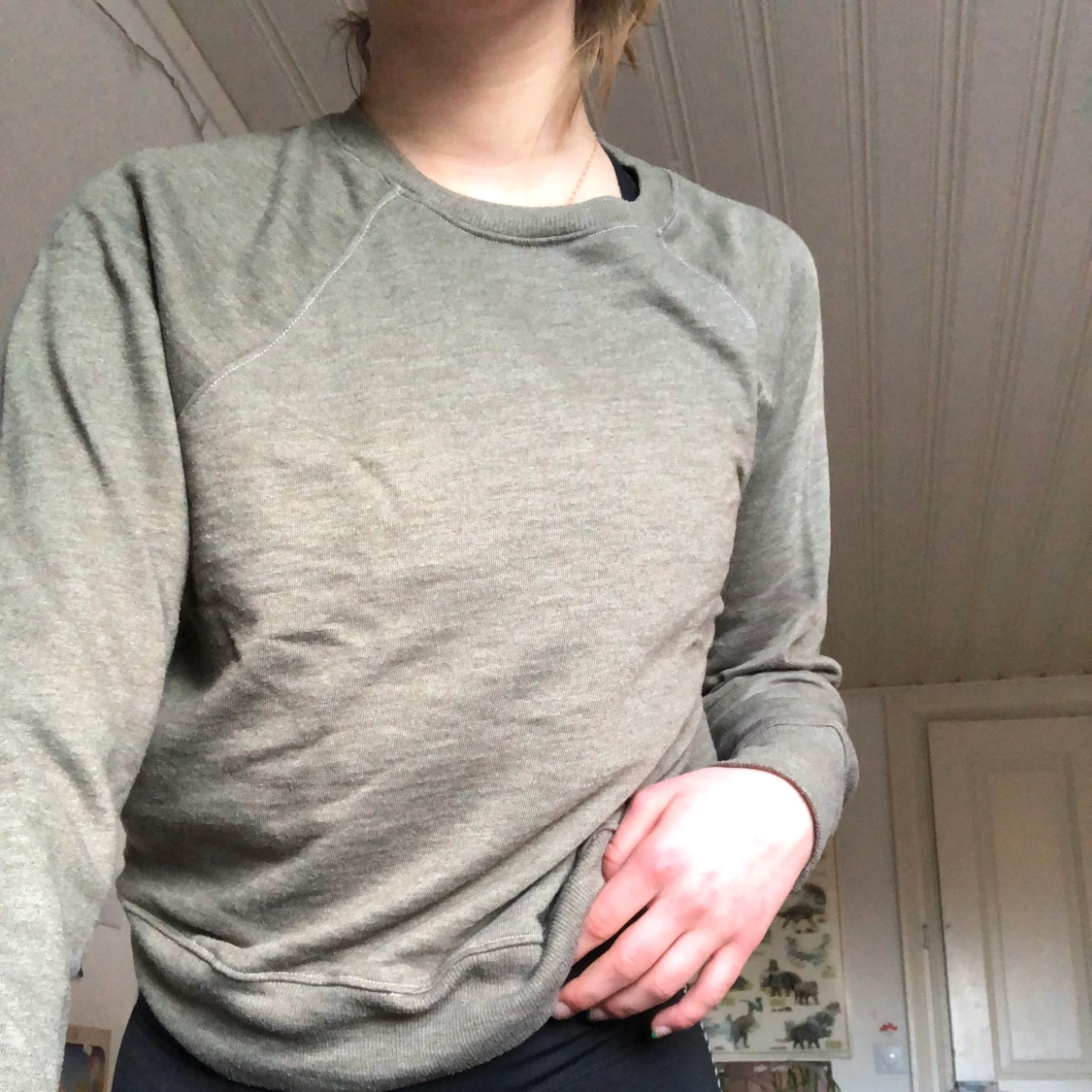 Sweatshirt grön brun - 90