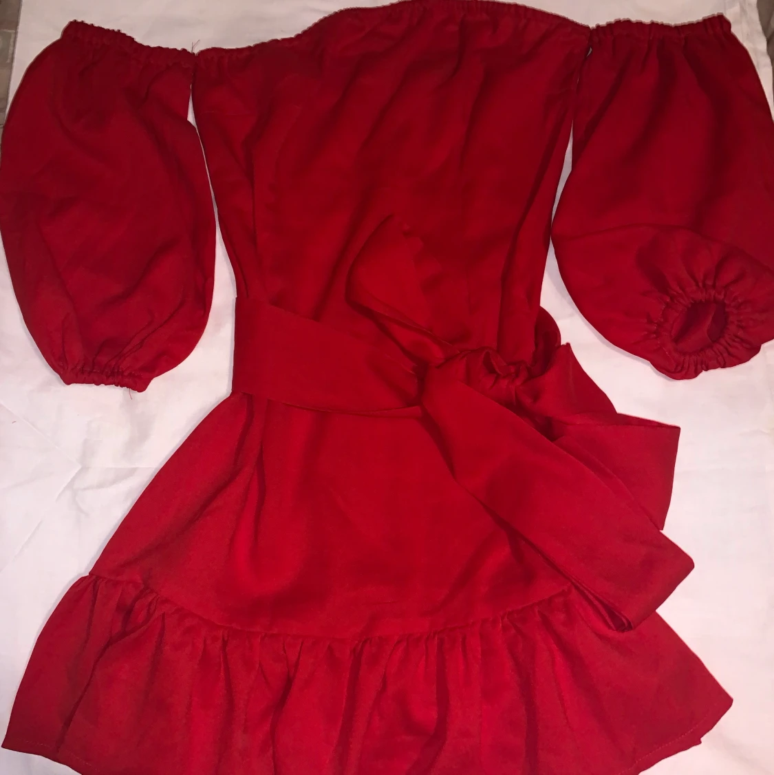 Röd sommarklänning 