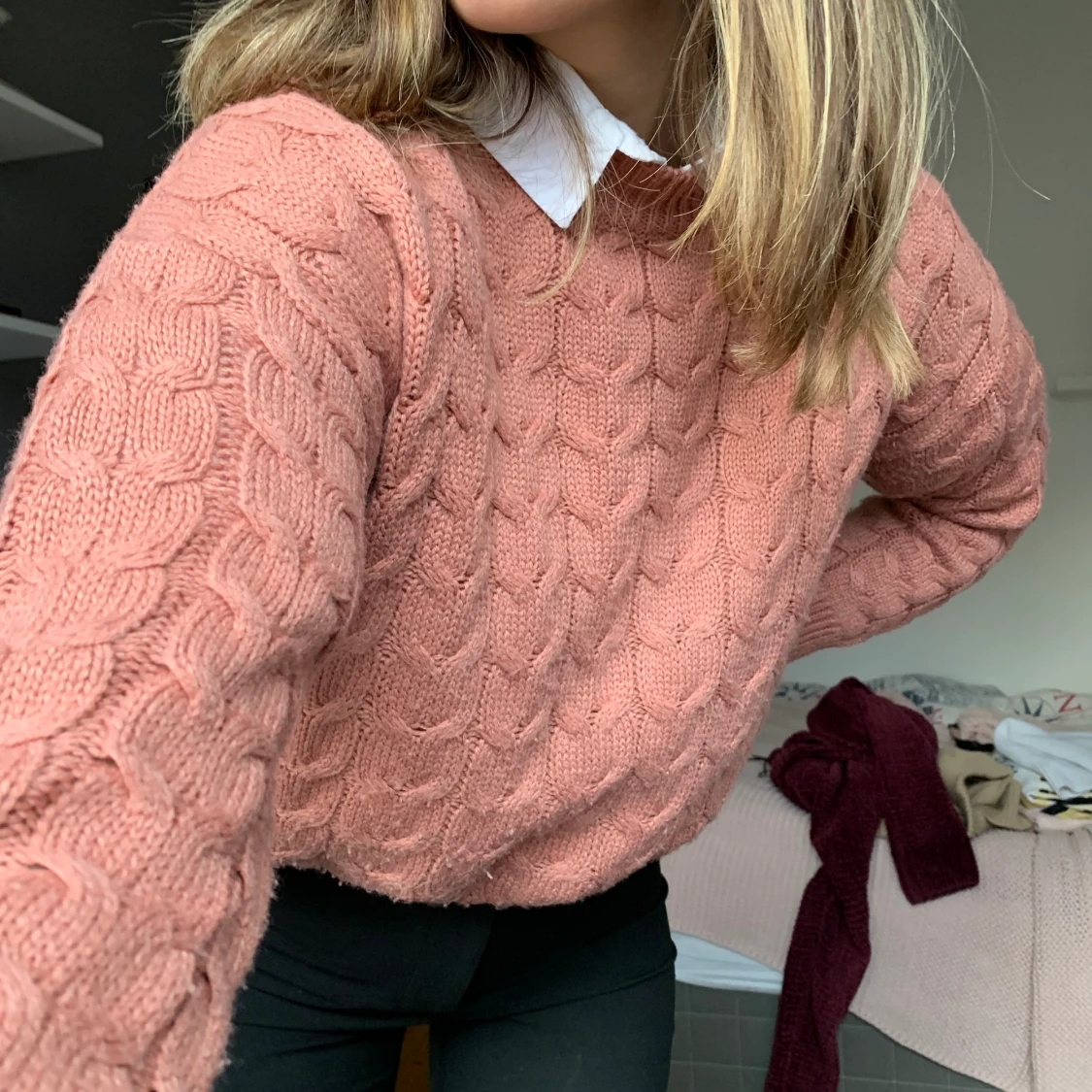 Stickad tröja från mango - 90