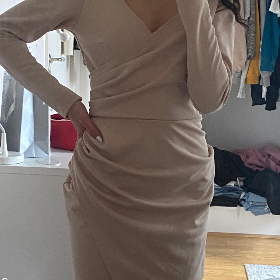 Beige/rosa klänning!