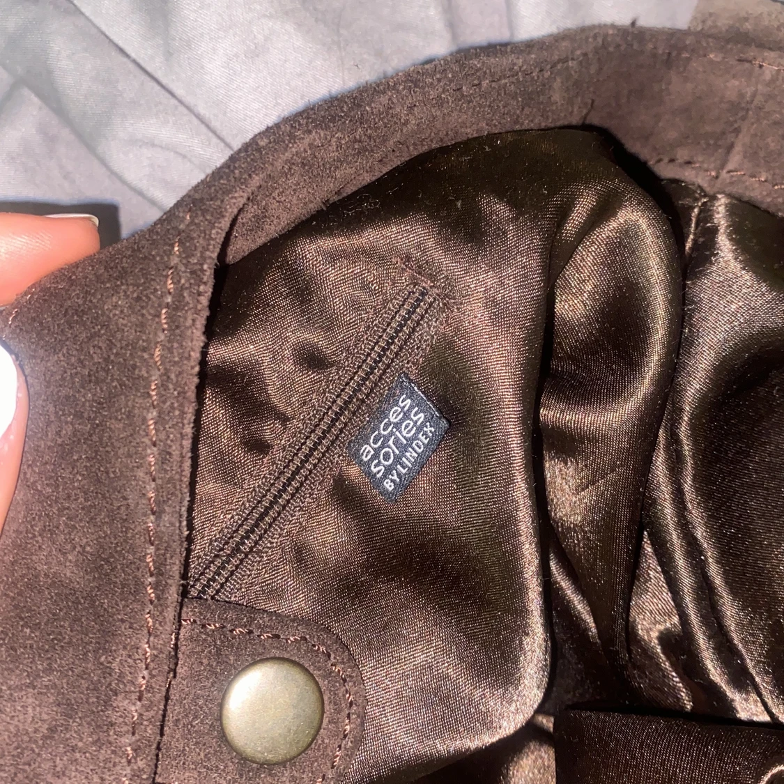 Lindex vintege väska i äkta läder  - 91