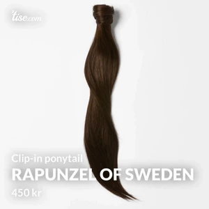Rapunzel Of Sweden - Säljer denna Sleek Clip In ponytail pågrund av fel färg. Håret är enbart provat! Nypris: 750. Längden är 40 cm, färgen Chocolate Brown 