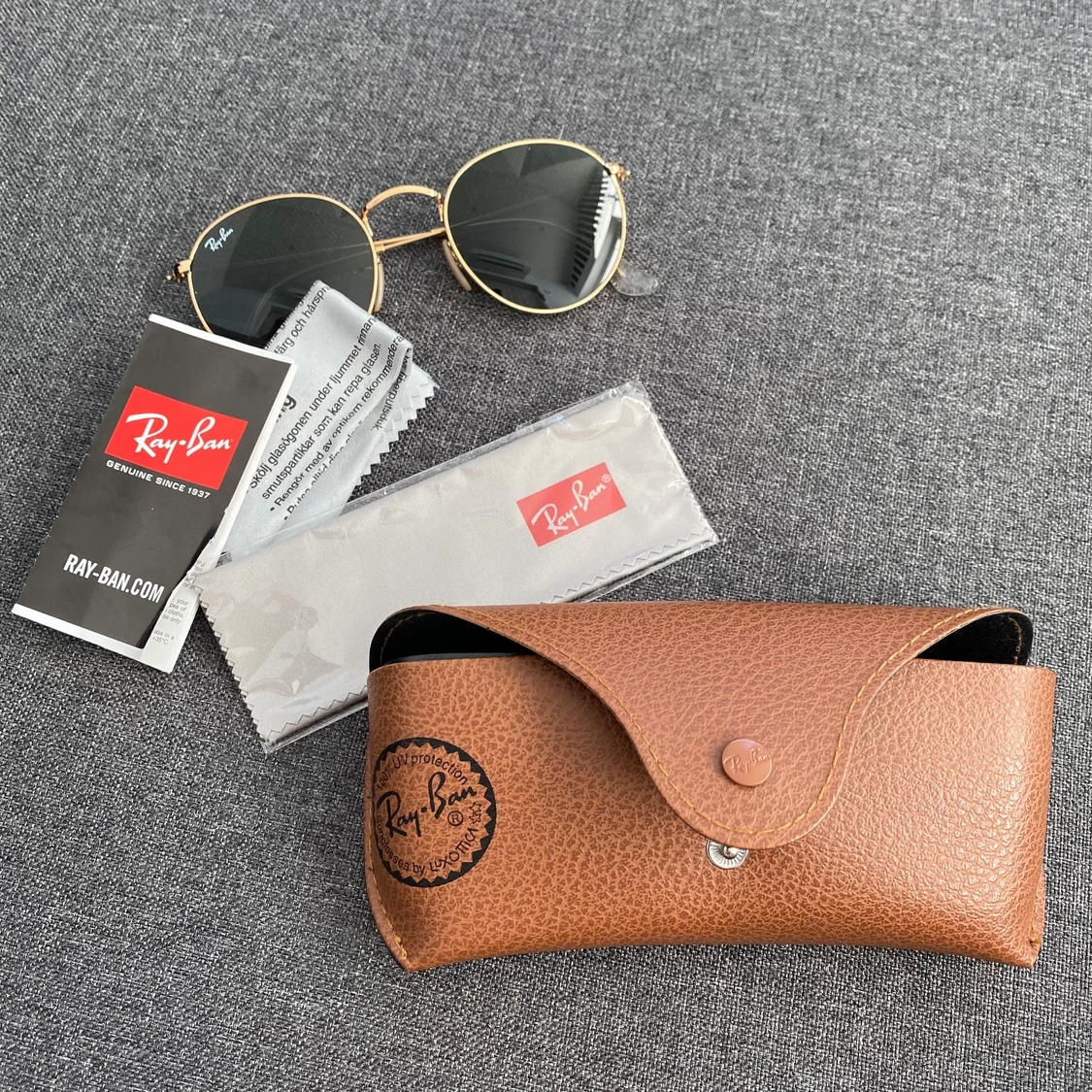 Rayban solglasögon round metal - 90