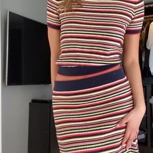 Kjol och t-shirt - Matchande randigt set från zara💫