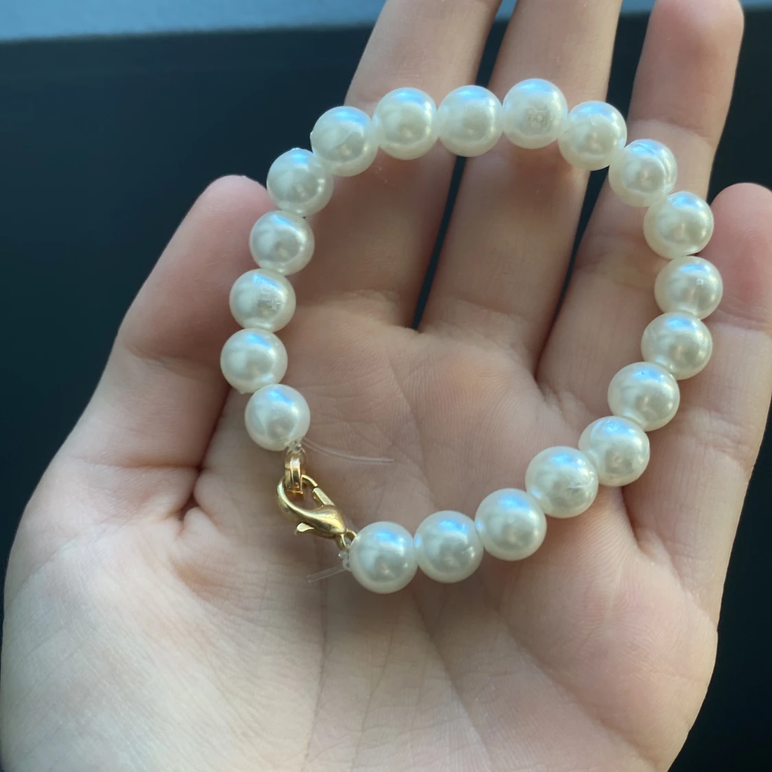 Jätte fint vitt armband