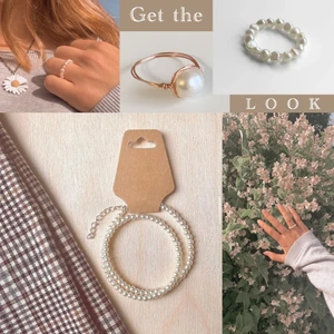 Pärlhalsband Ringar Blomhalsband  - Lite olika smycken i samma stil som du kan hitta hos Kvickenshoppen💍