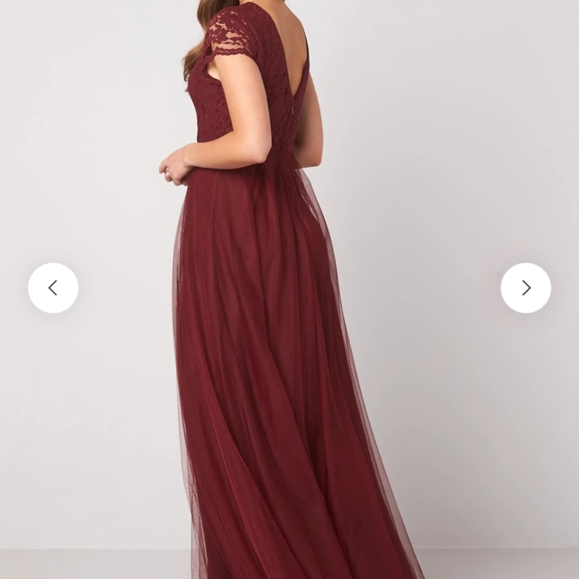 Vinröd balklänning 