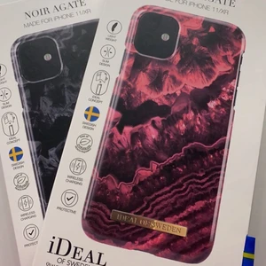 Ideal of sweden skal - Nästan aldrig änvända, 200kr för det röda och 100kr för det blå/svarta då det har en spricka och några repor. (priset kan diskuteras), priset är inkl frakt , kan användas till både iPhone 11 och iPhone XR