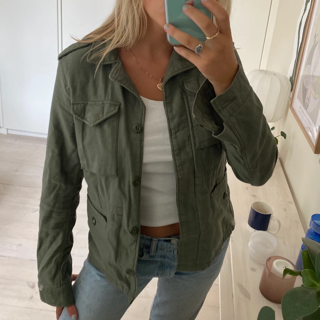 Levis grön jacka  - 90