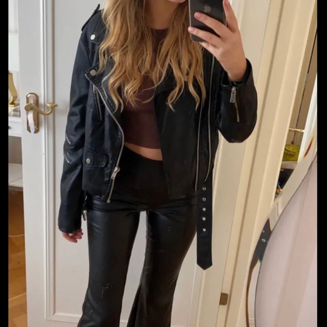 Oversized skinnjacka - 90