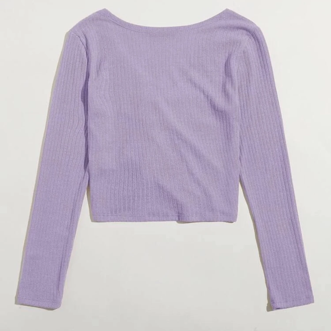 Lila tröja med dragsko - 90