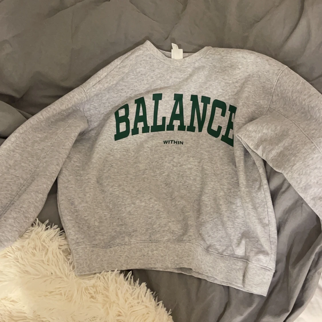 grå sweatshirt från h&m