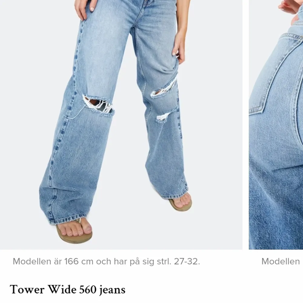 Säljer ett par skit snygga jeans då de tyvärr är för stora för mig, (har vanligt vis s i byxor och är 175cm). Helt oanvända men fick dom i present så kunde ej lämna tillbaka dom. Finns på bikboks hemsida, skriv för mer bilder/info🥰. Jeans & Byxor.