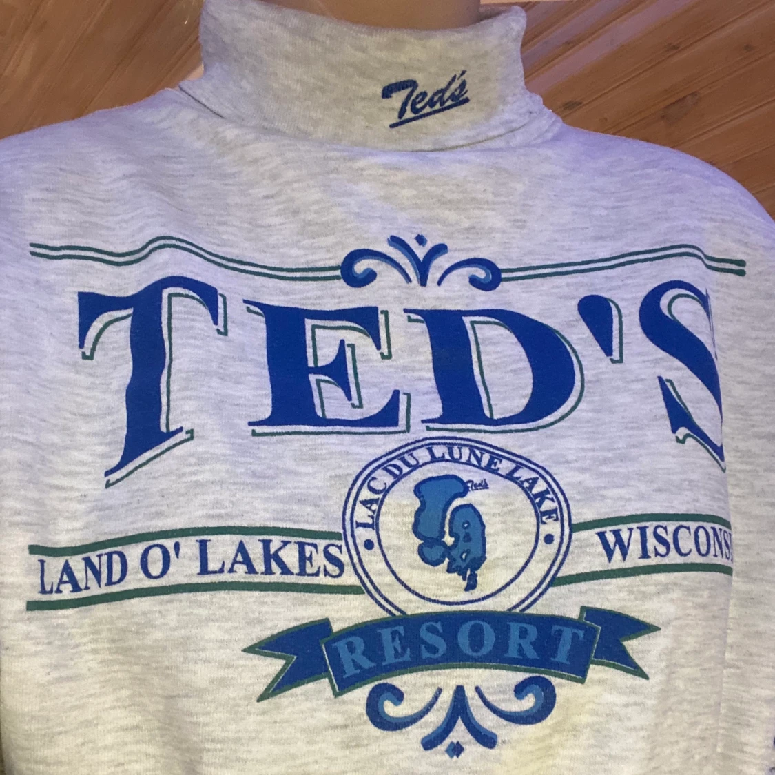 Grå Vintage polotröja  - 91