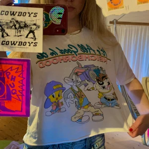 Looney Tunes T-shirt - Oversized T-shirt med Looney Tunes-motiv! Kortat av den nertill:) använd en del men i jättebra skick. 