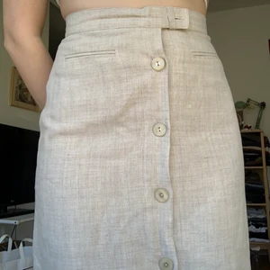 Linnekjol, vintage - Fin kjol i linne!