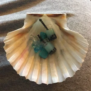 Berlocker  - Blått grönt och brunt kitt 