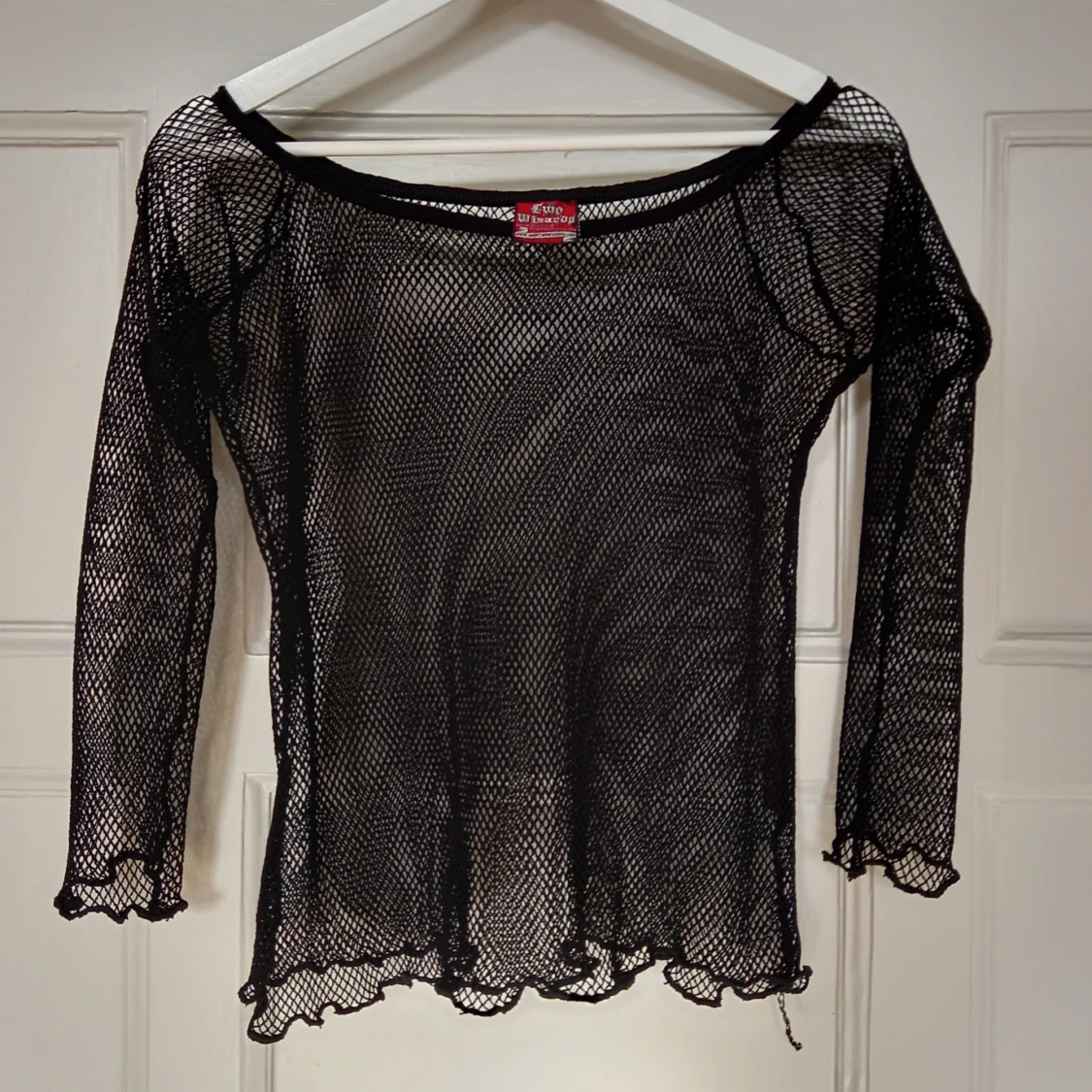 svart fishnet tröja