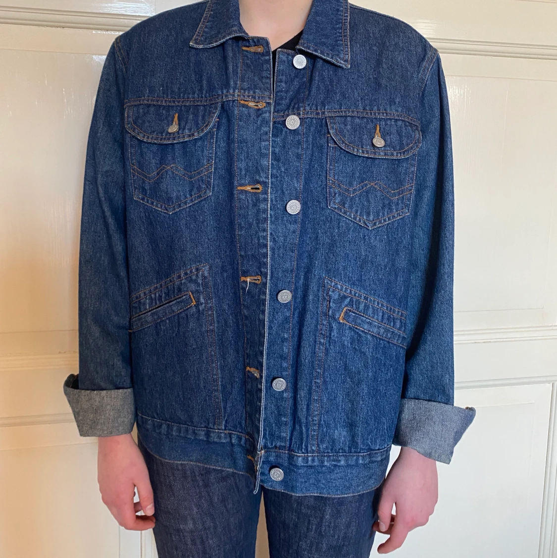 Klassisk Jeansjacka stlk S -M  - 90