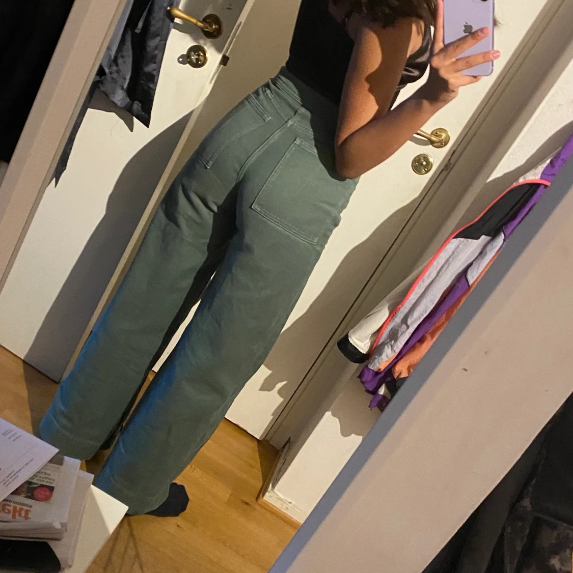 Gröna jeans från weekday  - 91