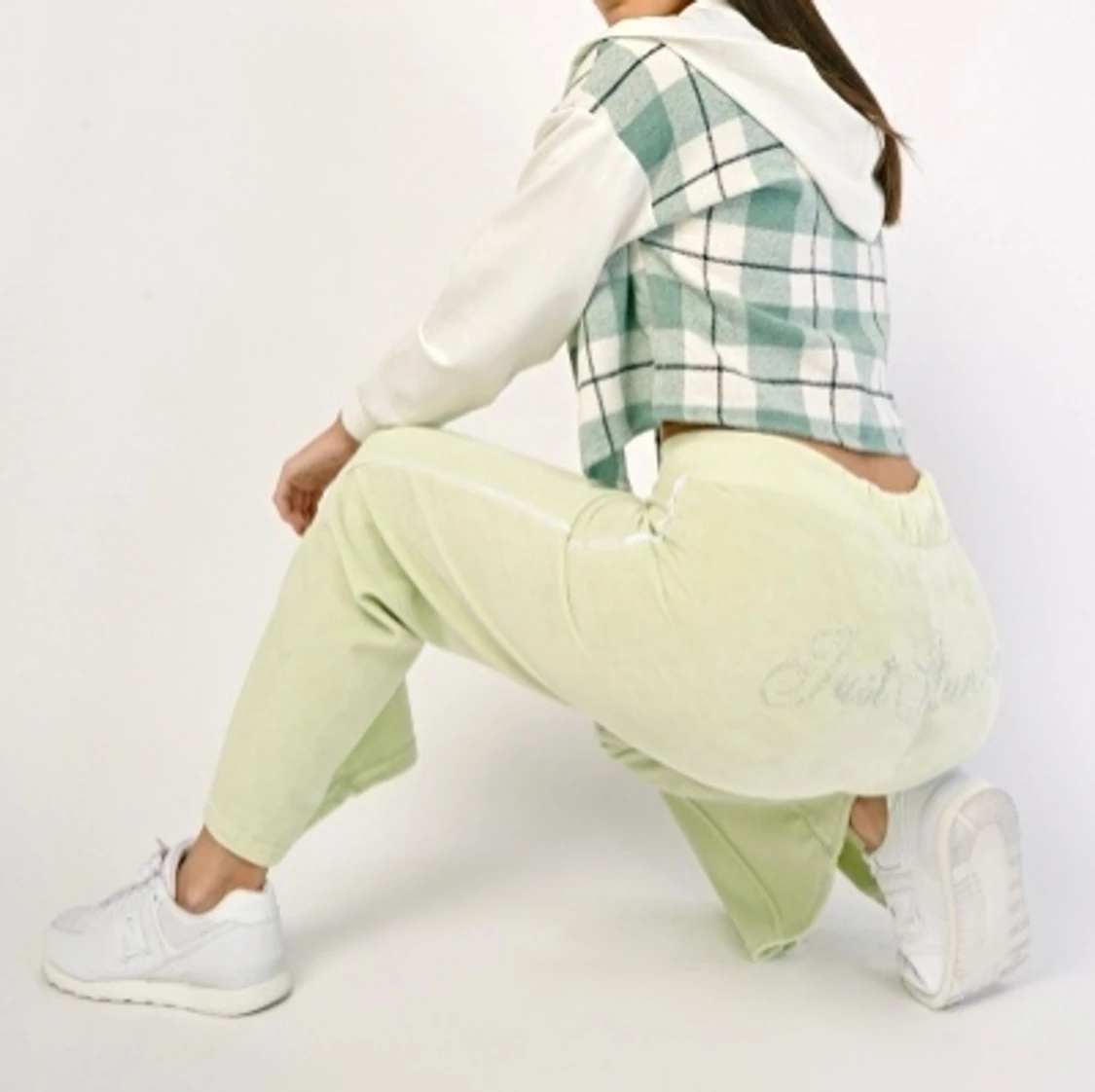 Helt nya mintgröna mjukisbyxor 