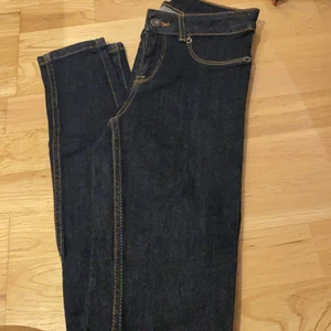 Gina tricot  - Blåa skinny Lisa från Gina tricot . Använd 1 gång . Gylfen sönder . Finns bild . Säljer dom billigt 