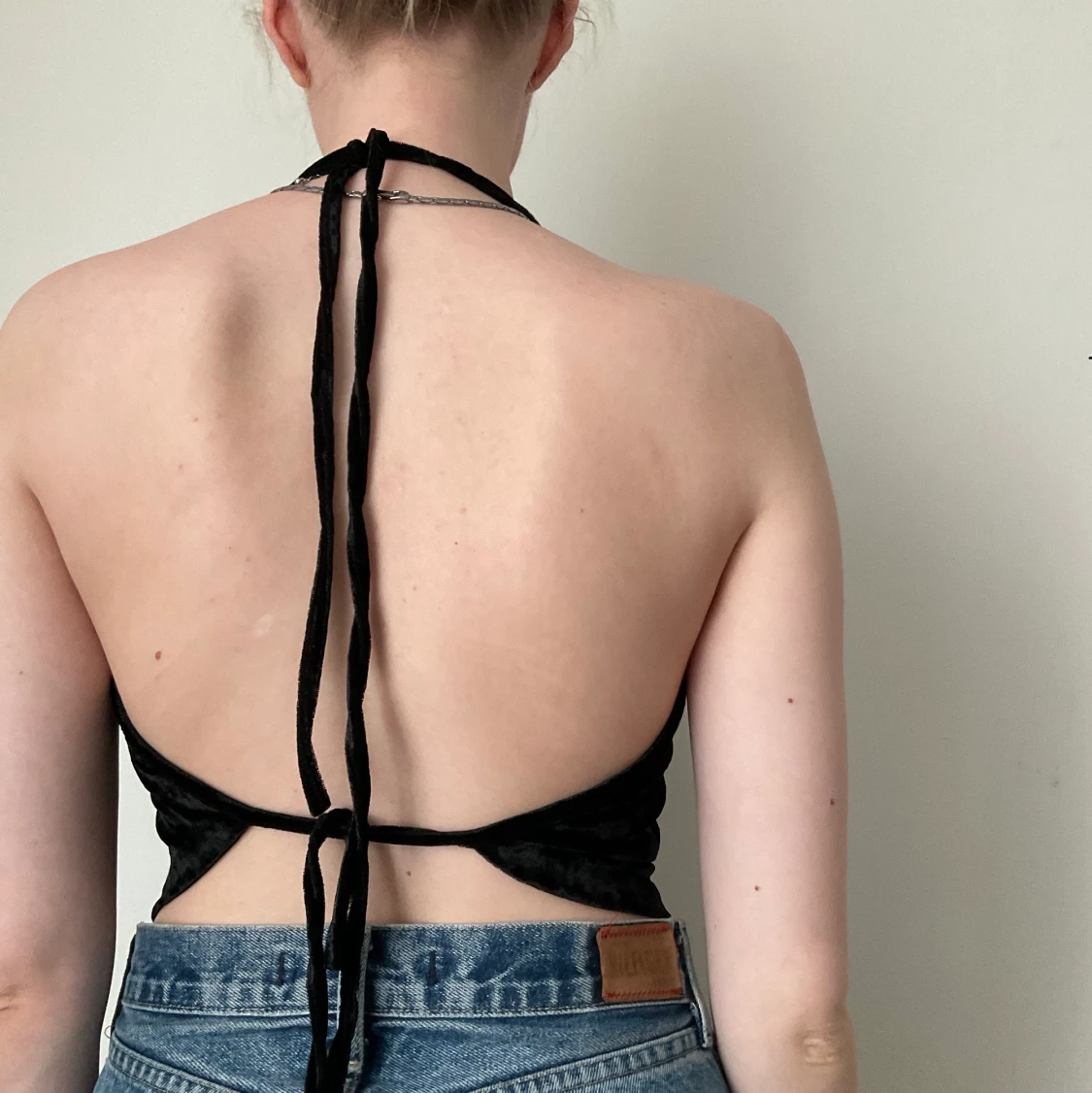 Sammet croptop🖤  - 91