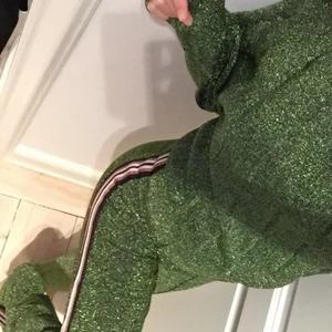 H&M grönt glitter set  - Säljer mitt set med topp & trackpants från H&m trend som setts på Kourtney kardashian bla. Svårt att få tag på! 