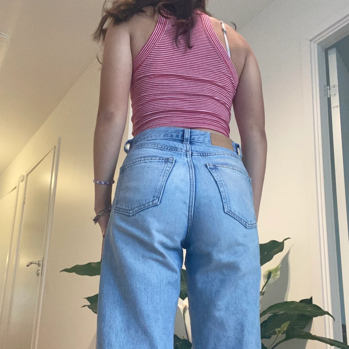 Randig halter top  - 90